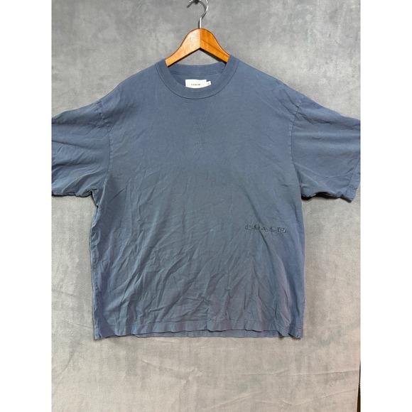 Dyeables Other - COACH Garment Dye Blue Crewneck Tee Shirt Size L